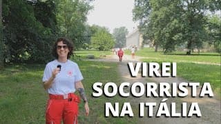 Capa do vídeo VOLUNTARIADO NA CRUZ VERMELHA ITALIANA E FESTA NO CASTELO!