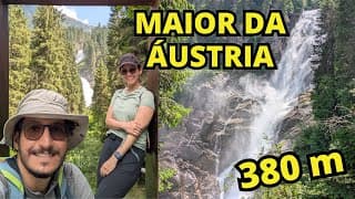 Capa do vídeo A maior cachoeira da Áustria é de tirar o fôlego! Krimmler Wasserfälle
