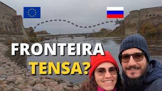 Capa do vídeo ESTIVEMOS NA FRONTEIRA COM A RÚSSIA | O clima mais tenso da nossa viagem