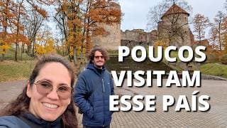 Capa do vídeo A LETÔNIA nos Surpreendeu! - Riga e Cēsis